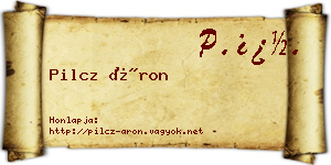 Pilcz Áron névjegykártya