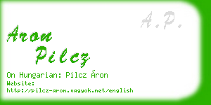 aron pilcz business card